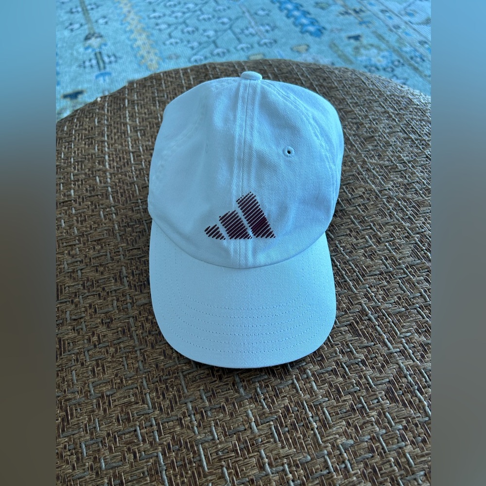 Women’s Adidas cap, adjustable back, burgundy insignia